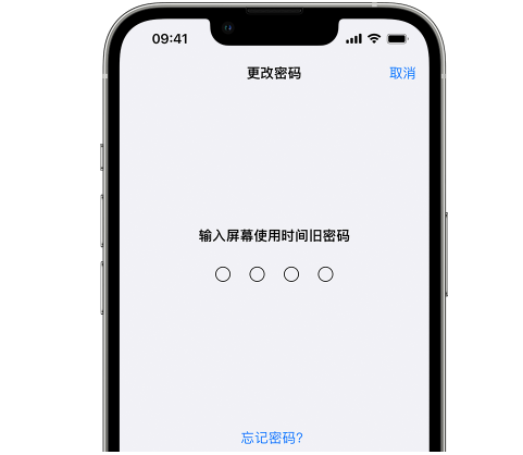 邱县iPhone屏幕维修分享iPhone屏幕使用时间密码忘记了怎么办 