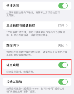 邱县苹果授权维修站分享iPhone轻点无法唤醒怎么办 